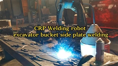CRP hegesztés Robot-kotrógép Kanal oldallemez hegesztés
